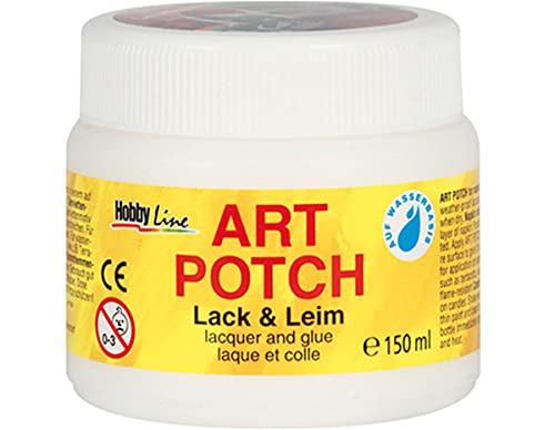 KREUL 49251 - Art Potch Lack und Leim, transparent, 150 ml, Serviettentechnik-...