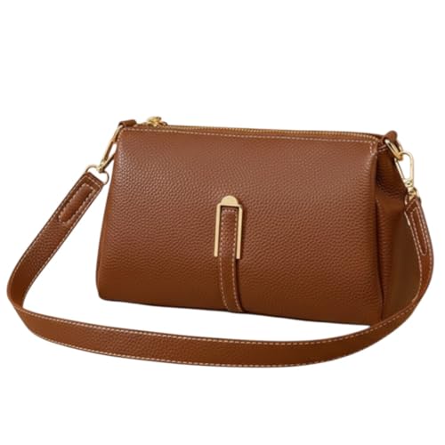 Image of Sling Bag with Main Compartment and Two Inner Pockets, Black Leather Crossbody Bag with Adjustable Strap |Sling bags for women| women Handbags