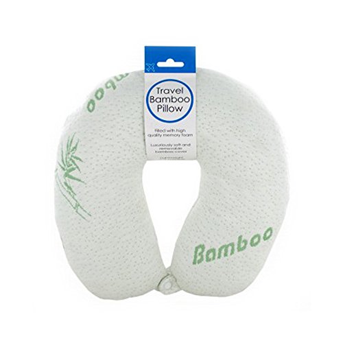Travel Bamboo Pillow Memory Foam Neck Support Comfort Rest Airplane U Shaped #TOP19