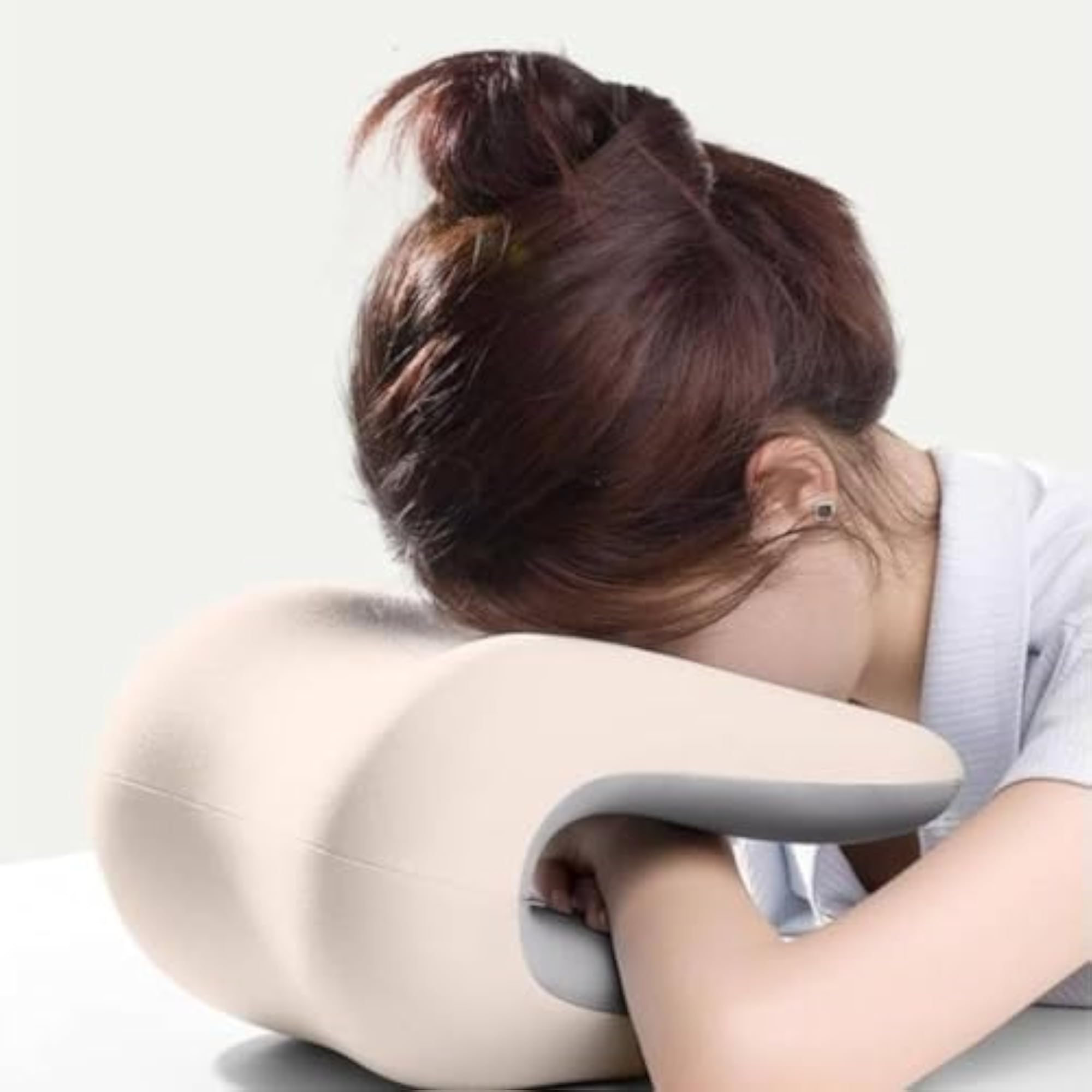 Adjustable Attachable Headrest Pillow for Office Chair, Gray