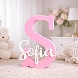 Neonobs Letra Decorativa Personalizada con Nombre – Regalo Original para Niños, Comuniones, Bautizos o Cumpleaños – Decoración para Habitación Infantil – Varios Tamaños y Colores