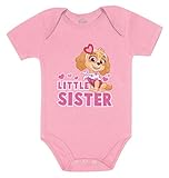 Paw Patrol Skye Little Sister Newborn Outfit Baby Girl Sibling Infant Bodysuit 12M (6-12M) Pink