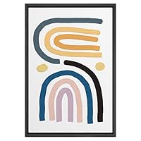 SIGNWIN Framed Canvas Wall Art Nordic Rainbow Canvas Prints Home Artwork Decoration for Living Room,Bedroom - 16