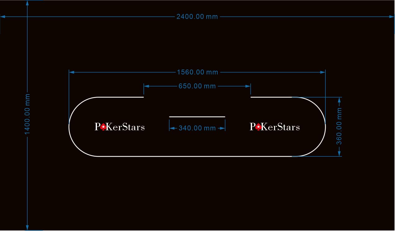 Amazon.co.jp: ポーカーテーブル用羅紗 (Pokerstarsデザイン)ポーカー