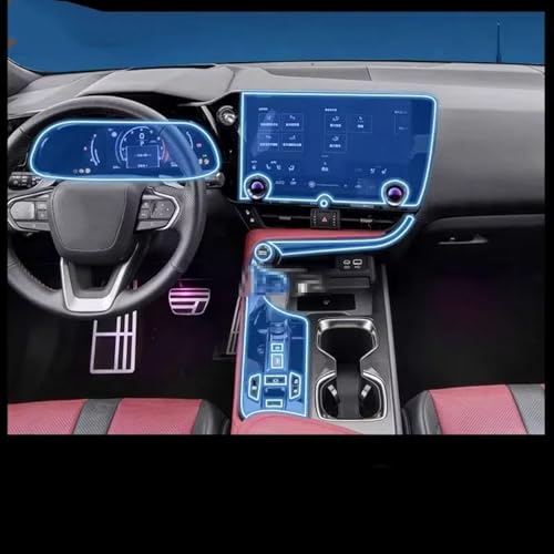Protection TPU transparent haut de gamme pour console centrale Lexus NX 2022