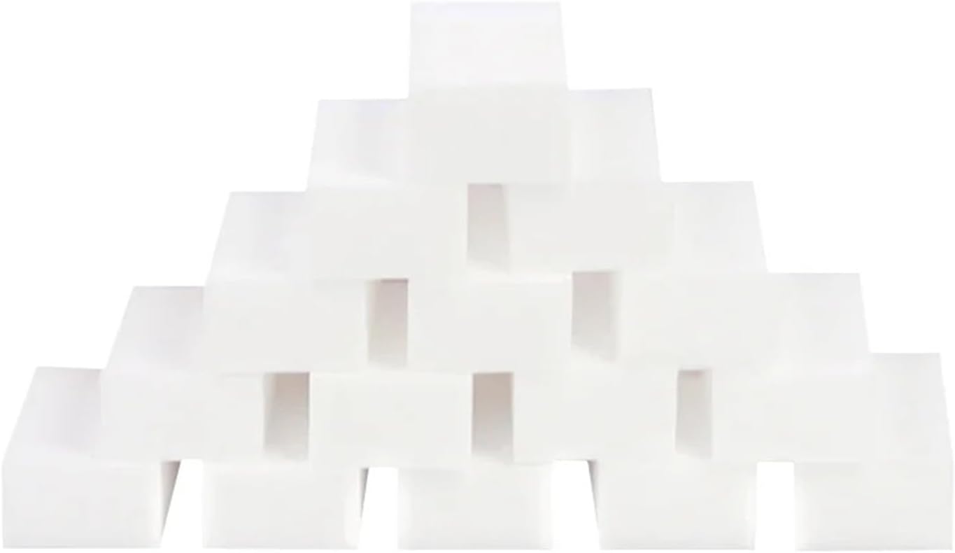 20/50/100pcs Kitchen Sponge Wipe Cleaner Cleaning Dishwasher Bathroom Tool Brush(50pcs white)