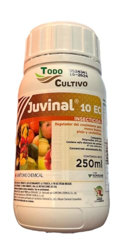 Insecticida concentrado piriproxifen 10% 250ml. Contra mosca blanca, piojos, insectos chupadores, cochinillas, caparretas...juvinal 250