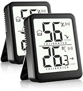 Antonki 2-Pack Digital Hygrometer Indoor Thermometer, Room Temperature Thermometer and Humidity M...