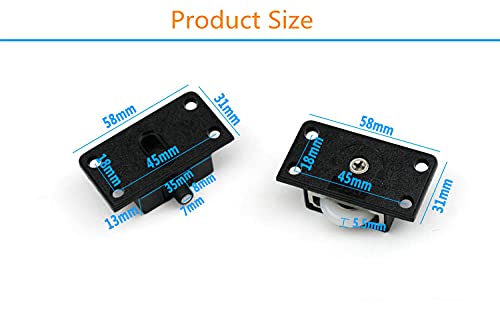 Aomxay Sliding Cabinet Door Hardware, Suitable For Closet Doors, Wardrobe Doors, Sliding Doors, Hardware Pulleys, Silent Pulleys, Closet Doors Sliding Panels,Sliding Cabinet Door Hardware… #TOP5