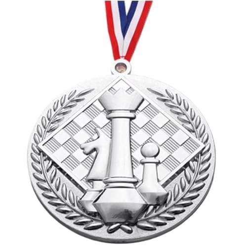Lipfer Medallas De Premio En Relieve para Niños Medallas De Premio De Ajedrez Premio Trofeo Premio Medallas del Cuadro De Honor Premios con Cordón