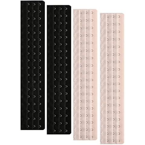 Cxapnstou Corset Extender 18 Hooks Pack of 4 Black&Light Beige Cover
