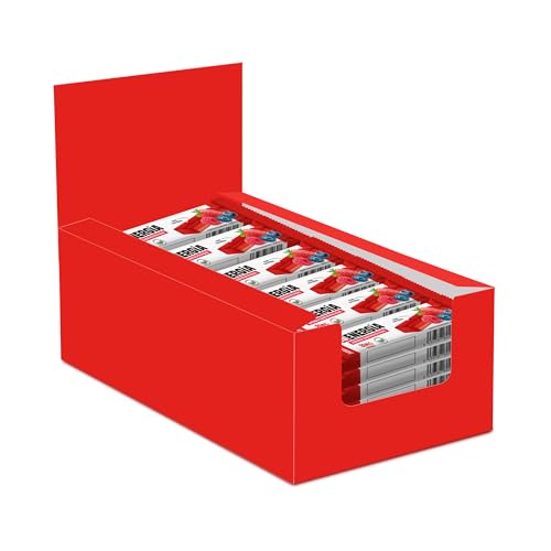 JustLoading Barrita gominola energética 80 mg cafeína sabor frutos rojos- Energía absorción inmediata - Vegana -Ideal para deportistas, ciclistas, running (20x30g)