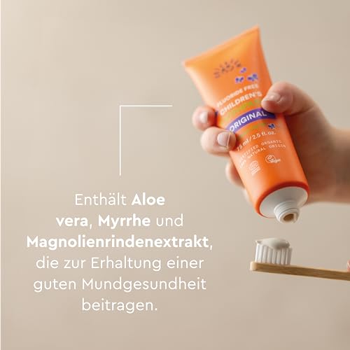 Urtekram Kinderzahnpasta ohne Fluorid, 75 ml, Bio-Qualität