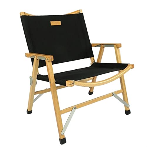 ETZRYSYB Silla de pesca en existencia, plegable, portátil, de madera, ultraligera, para camping, pesca, hogar, relajación, luna (tipo A, negro)