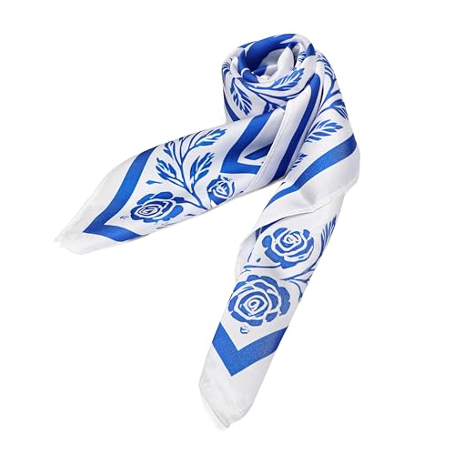 Bride Head Scarf | Satin Bridal Hair Wrap, Bachelorette Party Favor, Bridesmaid Gift, Wedding Day Accessory, Something Blue 5