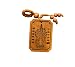 Goddess of Health and Wealth - Handmade Wood Fortune Protection, Good Luck Charms, Fortune Mantra Written on Back Side, Bring Good Luck in Financial and Love Life, Hand Crafted