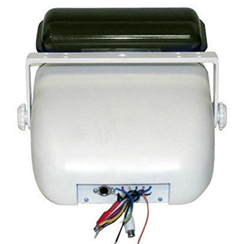 1 PYLE PLMRCW3 contenedor para estéreo Marino o Radio de Coche Impermeable y Resistente al Agua y al Sol Blanco para Bote Piscina, 1 Pieza