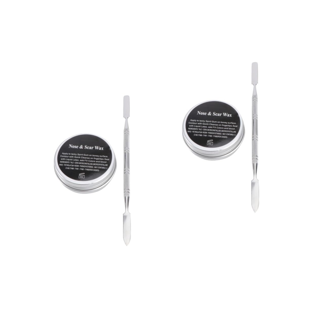 FOMIYES 2 Pz Effetti Vernice Corpo Kit di Cera per Cicatrici Cosplay Trucco Cicatrice Trucco Cera per La Pelle Sangue Finto per i Vestiti Kit Trucco Tavolozza Trucco Maggiore