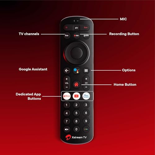 Image of Airtel Xstream Box with Dish Antenna | Android TV Box | Pay 3600 and get 3600 Cashback| Standard Installation (FTA Pack)