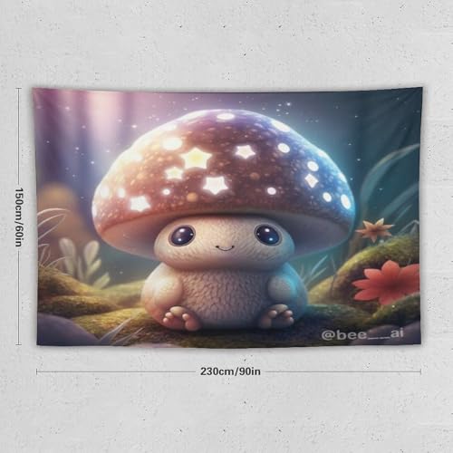 Tapisserie murale champignon grand format pour habiller un mur vide