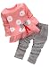 BomDeals Adorable Cute Toddler Baby Girl Clothing 2pcs Top&pants Winter Outfits (Age(3T), Flower/Pink)