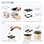 VOLISUN 4x4 Solar Post Cap Light 16pack,Solar Fence - Post Lights Outdoor Waterproof for Wooden/Vinyl Post, White Deck Post Cap Light Solar Powered with Warm White for Garden/Patio/Porch, Black
