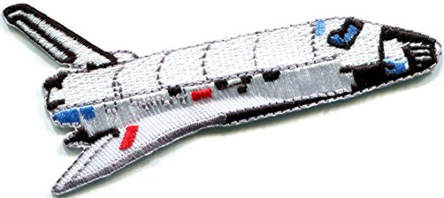 Tkpatch S-690 Space Shuttle Spacecraft Aircraft Rocket Outer Ufo Embroidered Applique Iron-On Patch S-690 cover