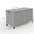 125 Gallon Large Deck Box Waterproof PE Rattan Outdoor Storage Box with Handles and Wheels, Storage Bin for Garden, Balcony, Porch, Pool, Yard