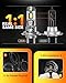 OXILAM H7 LED Bulb, 40000LM 900% Super Bright, 1:1 Size No Adapter Required, Non-polarity Plug and Play, 6500K Cool White Fog Light, Pack of 2