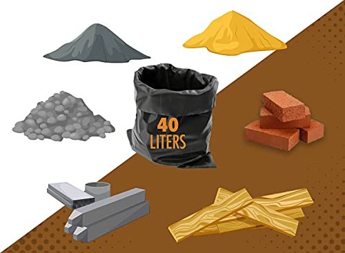 Haya Home 20 Ultra Heavy Duty Rubble Sacks Extra Strong Large Rubble Bags 100 Microns 40 Litre For Builders Garden Kitchen House Office Caterers DIY made from 100% Waste Recycled Material 2 Haya Home 20 Ultra Heavy Duty Rubble Sacks Extra Strong Large Rubble Bags 100 Microns 40 Litre For Builders Garden Kitchen House Office Caterers DIY made from 100% Waste Recycled Material - Image 2