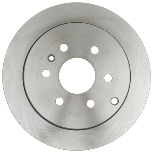 Image of ACDelco Silver Rear Brake Rotor 18A2543A | GM 19255508 Brake Rotors for Select Buick Enclave, Chevrolet Traverse, Chevy, Saturn, GMC Acadia and more