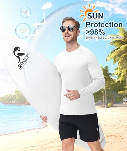 ZITY Mens UPF 50+ Sun Protection Shirts Long Sleeve Lightweight Rash Guard - image 3