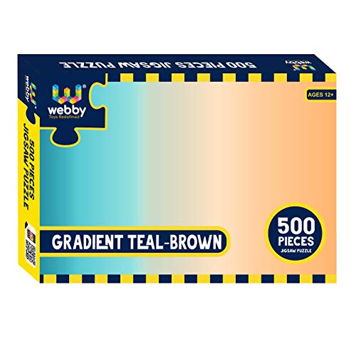 Webby Gradient Teal-Brown Jigsaw Puzzle, 500 Pieces