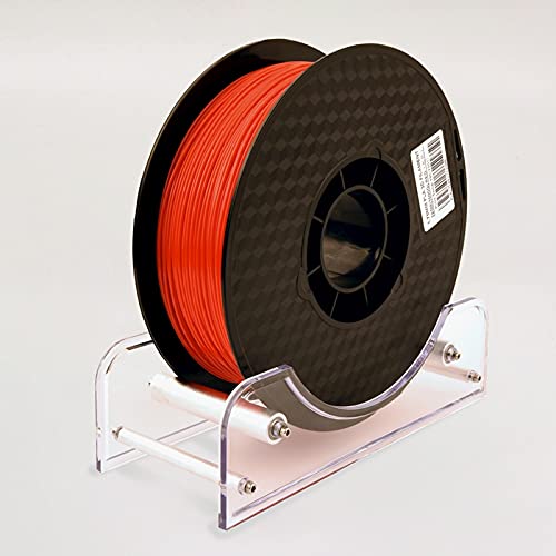Lysee 3D Printer Parts & Accessories - 3D Printer Filament Spool Holder Acrylic Material Supplies Tray Fixed Stand with Bearing - (Color: Black)
