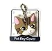 Key Cover/Key Caps/Key Holder/Keycaps - Cute Animal Pet Faces (Brown Cat)