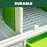 Omlet Eglu Cube Large Chicken Coop | Easy to Clean Plastic Chicken Tractor | The Most Secure Hen House for Complete Peace of Mind | Weatherproof, Cool in Summer and Warm in Winter | Green - Image 7