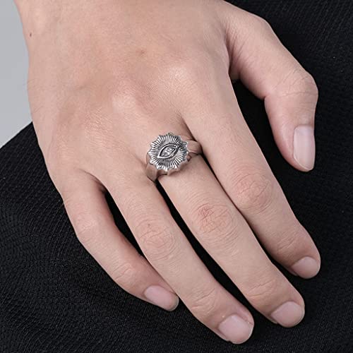 Jude Jewelers Stainless Steel Retro Vintage Eye Signet Style Cocktail Party Statement Promise Anniversary Halloween Biker Ring2