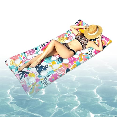 Lit gonflable de piscine ergonomique contre les douleurs cervicales