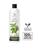 Fórmula libre de sulfatos indicado para los cabellos grasos; champú elaborado a base de ingredientes naturales