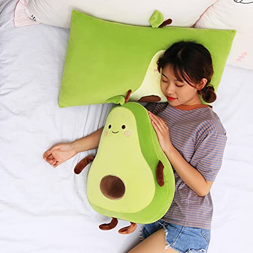 Mmttao Stuffed Animal Avocado 15 Inch Plush Toys Squishy Snuggle Soft Kawaii Food Shaped Plushies Fruit Series Cute Dolls Collection Hugging Pillow Cushion Gifts For Kids Children Boys Girls, 15Inches #TOP3