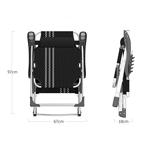 Chaise longue de jardin inclinable multiposition transat extérieur confortable