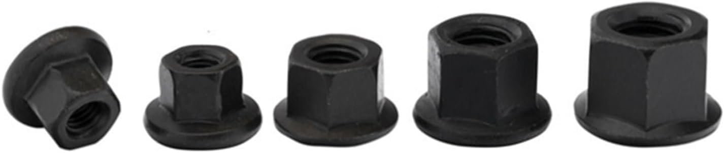 Carbon Steel Hexagonal Nut, Stainless Steel Nut,1PCS M8 M10 M12 M14 M16 M18 M20 M24 High Flange with Cushion Nut Hexagon Thickened Nut Die Pressing Plate Nut(M24)