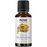 NOW Essential Oils, Frankincense Oil, Centering Aromatherapy Scent, Steam Distilled, 100% Pure, Vegan, Child Resistant Cap, 1-Ounce