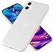 Produktbild NALIA Extra Dünnes Hardcase kompatibel mit iPhone 12 / iPhone 12 Pro Hülle, Ultra-Slim Case Phone Cover Matte Leichte Handyhülle Schutzhülle, Thin Hardcover Smartphone Bumper Schutz, Farbe:Weiß
