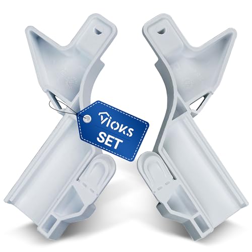 VIOKS Juego de soportes izquierdo y derecho de repuesto para Bosch 00657906 00657908 – Soporte para tapa de congelador en 3GF GS3 GS5 GSD GSN congelador frigorífico