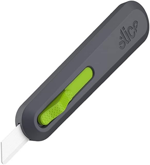 Slice 10554 Auto Utility Knife | Essential Home & Work Knife For Quick, Safe And Effective Cutting - Finger-Friendly Ceramic Safety Knife Blade Stays Sharp Up to 11X Longer