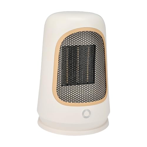 Calentador de ventilador, ventilador de calefacción para dormitorio, calentador eléctrico portátil, de cerámica, ventilador de calefacción seguro y silencioso, pequeño a cal