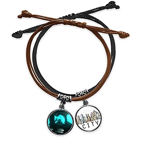 Bracelet plongée poisson marin cadeau idéal en cuir et corde Sidi
