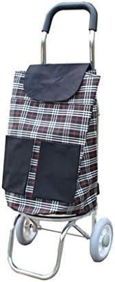 Shopping Trolley with Fold Down Seat & Cart, Mobility Aid Bag Grocery Basket Carrier Portable Wheels,A