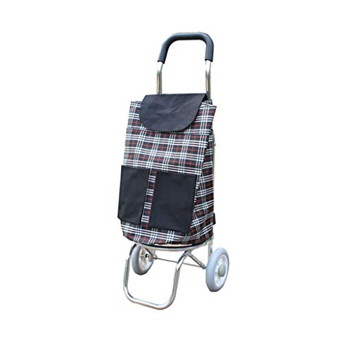 Shopping Trolley With Fold Down Seat & Cart, Mobility Aid Bag Grocery Basket Carrier Portable Wheels,A #TOP2